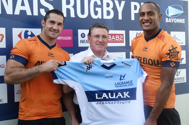 Le Groupe LAUAK partenaire maillot pour Bayonne Toulouse Groupe Lauak