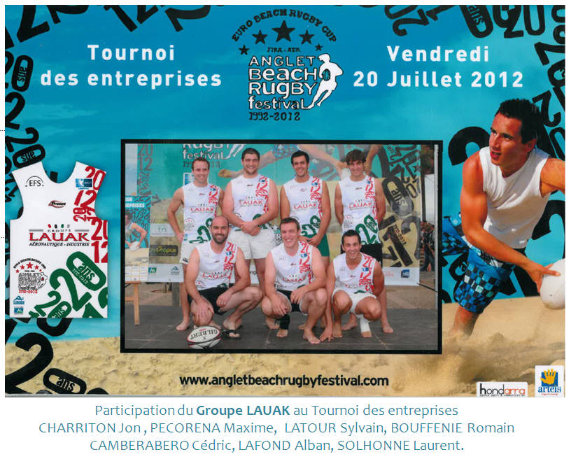 LAUAK ANGLET BEACH RUGBY FESTIVAL 2012