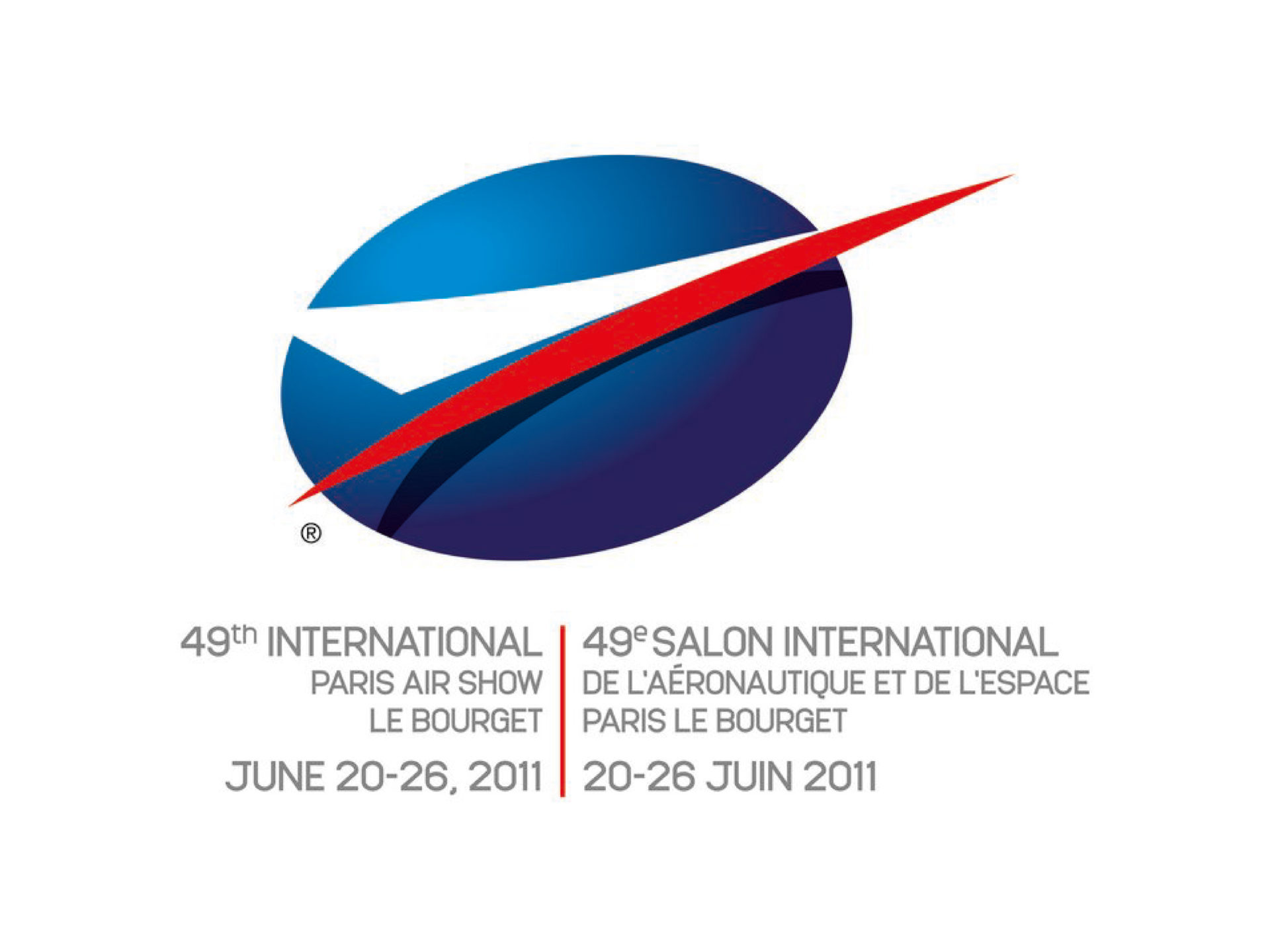 LOGO salon internation de l'aéronautique et de l'espace Paris le Bourget 20-26 juin 2011