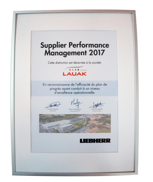 Supplier performance management 2017 LIEBHERR