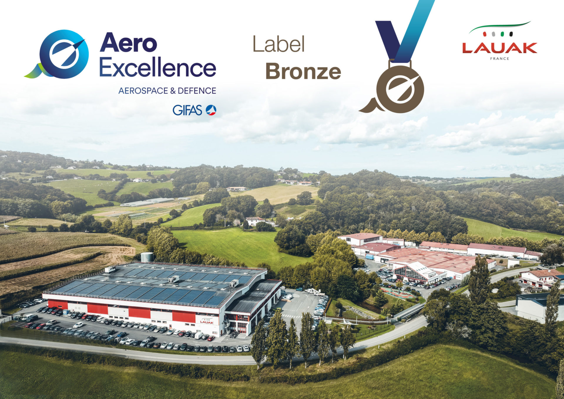LAUAK France Hasparren se voit attribuer le label Bronze AERO EXCELLENCE